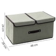 thumbnail image 3 of Caja Organizadora Plegable Segos Gris Tapa Doble 2 Divisiones, 3 of 4
