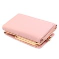 thumbnail image 2 of Walbest Womens Korean Style Faux Leather Trifold Short Wallet Cash Card Holder Coin Purse, 2 of 7