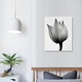thumbnail image 3 of Nawypu  Lotus Wall Art for Living Room, Flower Canvas Wall Decor for Girl Bedroom, Black and White Floral Painting, Aesthetic Simple Style Print Decoration,, 3 of 4