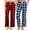 Buffalo Plaid-Red/Navy-Blue Mel. Plaid, variant on 2 Pack Women Fleece Pajama Pants, Comfy Plaid PJ Bottoms For Women with Pockets Soft Warm（Buffalo Plaid-Red / White-Black Plaid, M）