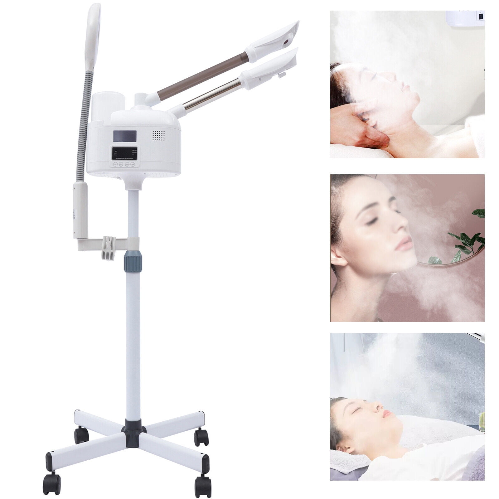 Miumaeov 3 in 1 Facial Steamer Machine Beauty Salon PTC Technology W