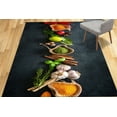 thumbnail image 2 of Spices Rug, Spices Kitchen Rugs, Gift For Her Rugs, Customs Rugs, Indian Spices Rugs, Modern Rugs, Non-Slip Carpet Rugs, Accent Rugs, 5.2'x7.5' - 160x230 cm, 2 of 7