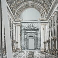 thumbnail image 2 of A&B Home Triptych Architecture Panel Wall Art - Set of 3 - Black, Antique White Print, 2 of 7