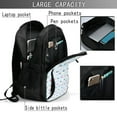 thumbnail image 4 of Balery Rabbit In The Rain Mochila con carga USB para hombre y mujer - Mochila impermeable y antirrobo para laptop con puerto USB para viajes, trabajo, 4 of 7