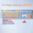 thumbnail image 2 of Sunzit PBT Keycaps,XDA Profile 132 Keys Set Dye Sublimation Keycaps Marshmallow Theme Keycap ANSI Layout Compatible MX Switches Mechanical Keyboard, 2 of 8