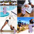 thumbnail image 7 of 20oz Stainless Steel Tumbler with Straw, Double Wall Insulated Travel Tumbler Purple Adorable Mermaid, 7 of 7