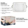 thumbnail image 2 of Yayeee Canvas Storage Basket with Handles for Shelves Fabric Bins Closet Organizer, Abstract Landscape, 2 of 8