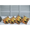thumbnail image 2 of Ambesonne Colorful Throw Pillow Cover 4 Pack, Romantic Sunset Sail, 20", Marigold Dark Orange, 2 of 5