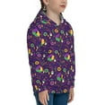 thumbnail image 5 of Kdxio Mardi Gras and Donuts Pattern Kids Boys Girls Zip Up Hoodie 3D Printed Hooded Sweatshirt Hoody Coat with Pocket 7-12 Y-Small, 5 of 6