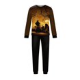 thumbnail image 5 of Matching Halloween PJs Set for Family, 2 Piece Long Sleeve Top and Pants Lounge Sleepwear Nightwear for Family Gathering, 5 of 5