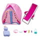 thumbnail image 4 of Tienda de campaña para muñecas, juego de simulación, accesorios para muñecas, ligera, creativa, portátil, para niñas, modelo de juguete de simulación, 9 piezas, 4 of 8