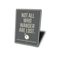 thumbnail image 4 of Not All Who Wander are Lost Novelty Decor, Metal Wall Sign - 10x14 Inches, 4 of 4