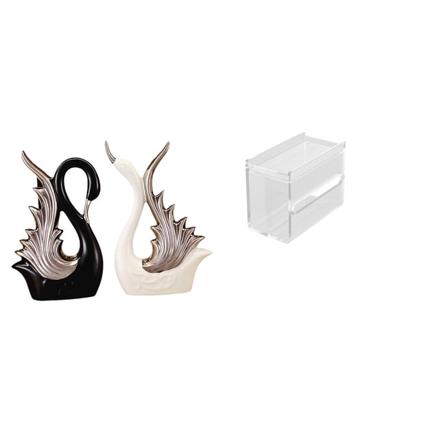 estatua de cisne,Figuras de cisne,estatuas,decoración del hogar,fiesta de bodas,estuche de pañuelos,Caja de almacenamiento de papel higiénico de pared,Toallero de papel higiénico acrílico