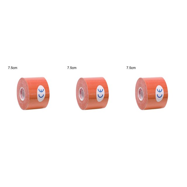 Eigraketly Muscle Tape Support Elástico Deporte Adhesivo Vendaje Gym Fitness Muscle Strap, Naranja, 7.5cm x 5m Type1 NO1