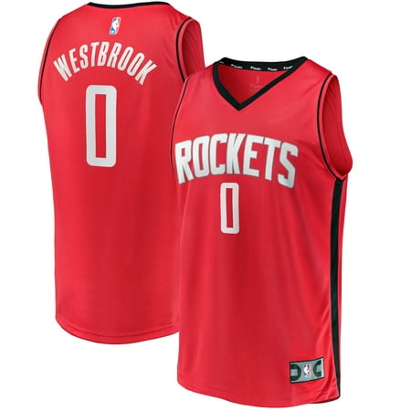 Youth Fanatics Branded Russell Westbrook Red Houston Rockets Fast Break Player Replica Jersey - Icon Edition