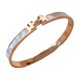 thumbnail image 1 of Pulsera electrochapada en red de diseño de nicho de moda popular, pulsera de acero de titanio chapada en oro de 18 quilates, 1 of 4