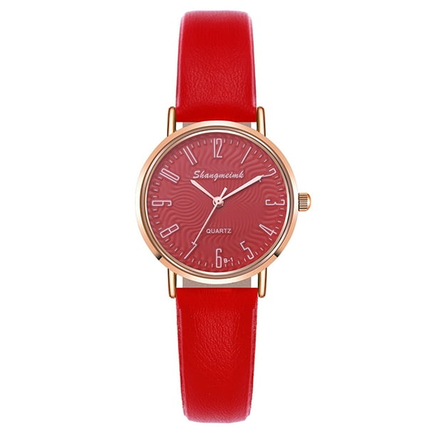 On Sale! Womens Watches Women's Watch Digital Dial Quartz Leather Wristband Gift Suitable For Women And Girls Mothers Day Gift for Grilfriend,Red Buy 2 Save 10%
