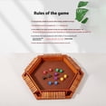 thumbnail image 2 of Jouets-cadeaux Shut The Box Jeu de Société de dés en Bois pour 6 Joueurs, Jeu Classique de Mathématiques de Table et Strategy Game avec Construction en Bois Robuste, Réunions de Famille Camping Voyage Cadeau de Vacances pour Tous, 2 of 6
