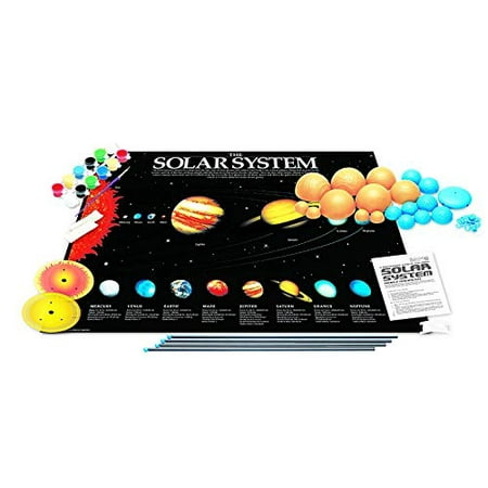 4m 3 Dimensional Glow In The Dark Solar System Mobile Making Kit