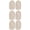 Beige-3Pairs, variant on GEL Self-Adhesive Heel Pads, Hidden Half Size Inserts, Foot Pressure Relief Heel Cushions, 3 Pair