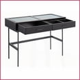 thumbnail image 5 of Emery Coffee Table by LumiSource – Black Glass Top Steel Frame with Storage Drawers for Living & Entryway, 5 of 5
