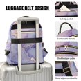thumbnail image 4 of JIALIOU Mini Backpack Purse for Women Quilted Casual Daypack Small Travel Shoulder Bag, Lilac Marble, 4 of 7