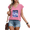 Rose Red, variant on UNISHE Women's Dreamy Starry Sky Cloud Galaxy Celestial Minimal Frame Graphic V Neck Sleeveless T Shirt Casual Tops