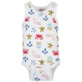 Gerber Baby Girl Tank Onesies Bodysuits, 4pk