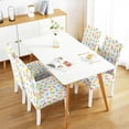 thumbnail image 2 of Happy Easter Dining Chair Covers Set of 4,Green Pink Blue Bunny Rabbits Parsons Chair slipcovers,Kitchen Spring Summer Decor Chair Seat Cover Protectors(Bunny,4 Pack), 2 of 6
