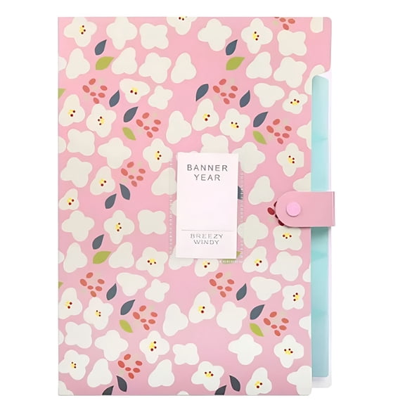 CCOCC A4 Hanging File Folders Pink Letter Paper Filing Cabinet File Cabinet Organizer Plastic Hanging Folders 8 Pockets Accordion Divider Folders With Snap Closure for School Home Office