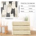 thumbnail image 6 of Yayeee 6 Pack Kitchen Dishcloths for Washing Dishes Soft Absorbent Microfiber Towels, White Cute Cats, 6 of 9
