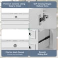 thumbnail image 6 of Modern Bathroom Vanity 30" Bathroom Vanity with Ceramic Sink, Small Bathroom Sink Cabinet, Modern Cabinet with 2 Drawers and Adjustable Shelf,Wooden Bathroom Vanity, 6 of 21