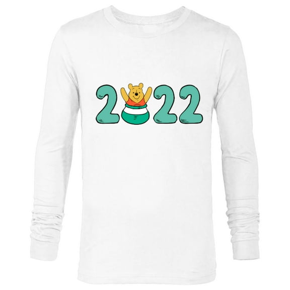 Disney Winnie the Pooh 2022 New Year’s Eve Standard - Long Sleeve T-Shirt for Men – Customized-White