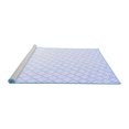 thumbnail image 2 of Ahgly Company Machine Washable Indoor Square Solid Blue Modern Area Rugs, 6' Square, 2 of 4