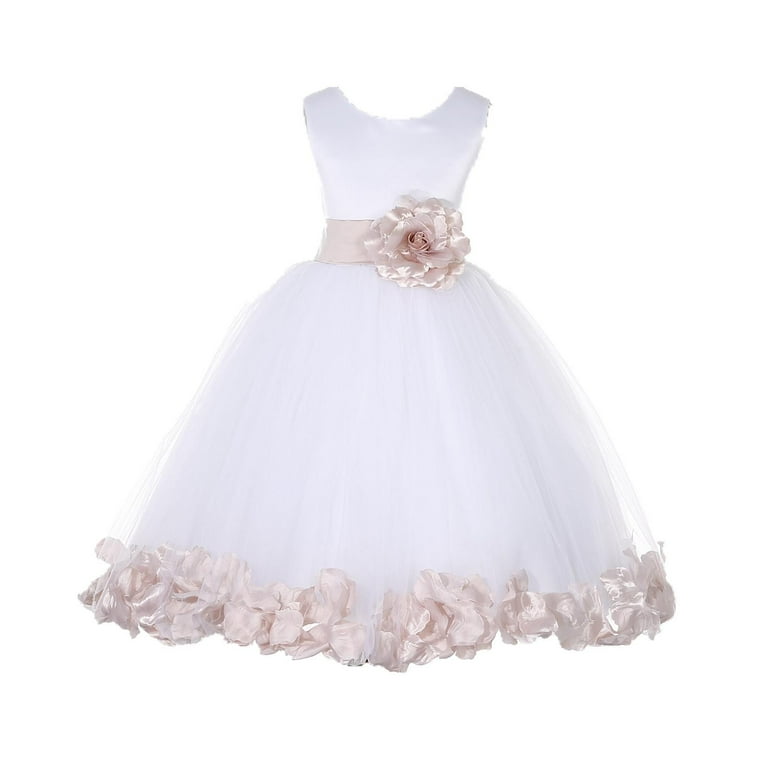 jenny yoo emerald bridesmaid dresses Junior Bridesmaid Dress with Detachable Cape main image 0