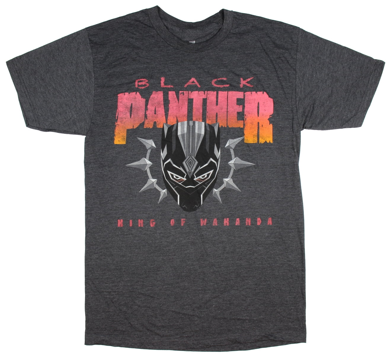 BLACK PANTHER Charcoal Heather Mens Licensed T-Shirt