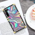 thumbnail image 6 of FKBRCL4U Compatible with Samsung Galaxy S23 Case, Holographic Abstract Iridescent Textures Luxury Golden Decoration for Girl Women Soft TPU Shockproof Protective Hard PC Back, 6 of 7