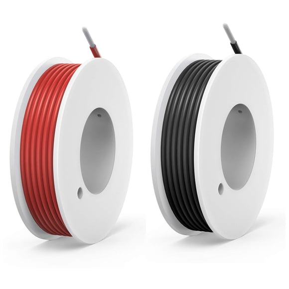 Cable eléctrico Haerkn 22 AWG de silicona, 8 m, negro y rojo