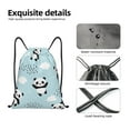 thumbnail image 4 of Fuzoiu Cute Panda Bear Print Drawstring Backpack for Gym, Travel, Yoga,Sports Sackpack String Bag for Women Men-Medium, 4 of 6