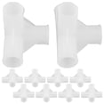 thumbnail image 3 of GOOHOCHY 10 conectores de varilla para armario, acoplamiento de plástico, herrajes multiusos para muebles, sujetadores de varilla para armario, zapatero, diámetro interior de 13 mm., 3 of 7
