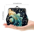 thumbnail image 2 of Sea Slug Men's Wallet 0.7 Microfiber Coin Purse with Zinc Alloy Jaws, 4.3x4.7 in/11x12 cm Size, 2 of 7