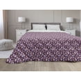 thumbnail image 1 of Floral Down Alternative Comforter, Flower Abstract Ornaments Funky Colors Print, Microfiber Quilt for All Season, 5 Sizes, Vermilion Pale Teal, by Ambesonne, 1 of 3