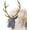 black, variant on Mosaic Deer Head Wall Decor, Black and White Wall Art, Resin Animal Head Sculpture, Checkered Modern Antler Art for Living Room Bedroom（Brown）