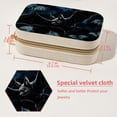 thumbnail image 5 of Bat Velvet Portable Earring Holder with Removable Compartment: Display Case, Jewelry Box, Decorative Box - Gift!, 5 of 7