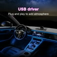 thumbnail image 4 of EL Cold Light Guide Car Ambient Light Strip Car Ambient Light Can be Cut No need to Glue Suitable for Center Console / Door / Gear Shift Panel, 4 of 8