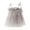 Grey, variant on Bmisegm Toddler Dress Holiday Tie Strap Square Neck Tiered Solid Skirt Flowy Casual Basic Dresses for Girls 4-5 Years
