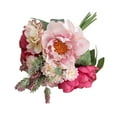 thumbnail image 2 of Liquidación de Ahorro, Ramo de peonías de pared de rosas con escritura a mano, flores de imitación, decoración del hogar Akmoler, 2 of 8