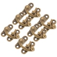 thumbnail image 3 of Dark Brown Antique Box Latch for Locking Case 6Pcs Vintage Hasp Set, 3 of 4