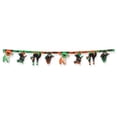 thumbnail image 2 of Club Pack of 12 Orange and Black Halloween Decorated Streamers 6', 2 of 2