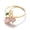 2gold, variant on Exquisite And Small Pineapple Copper Micro Inlaid Ring Women